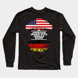 American Grown With German Roots - Gift for German From Germany Long Sleeve T-Shirt